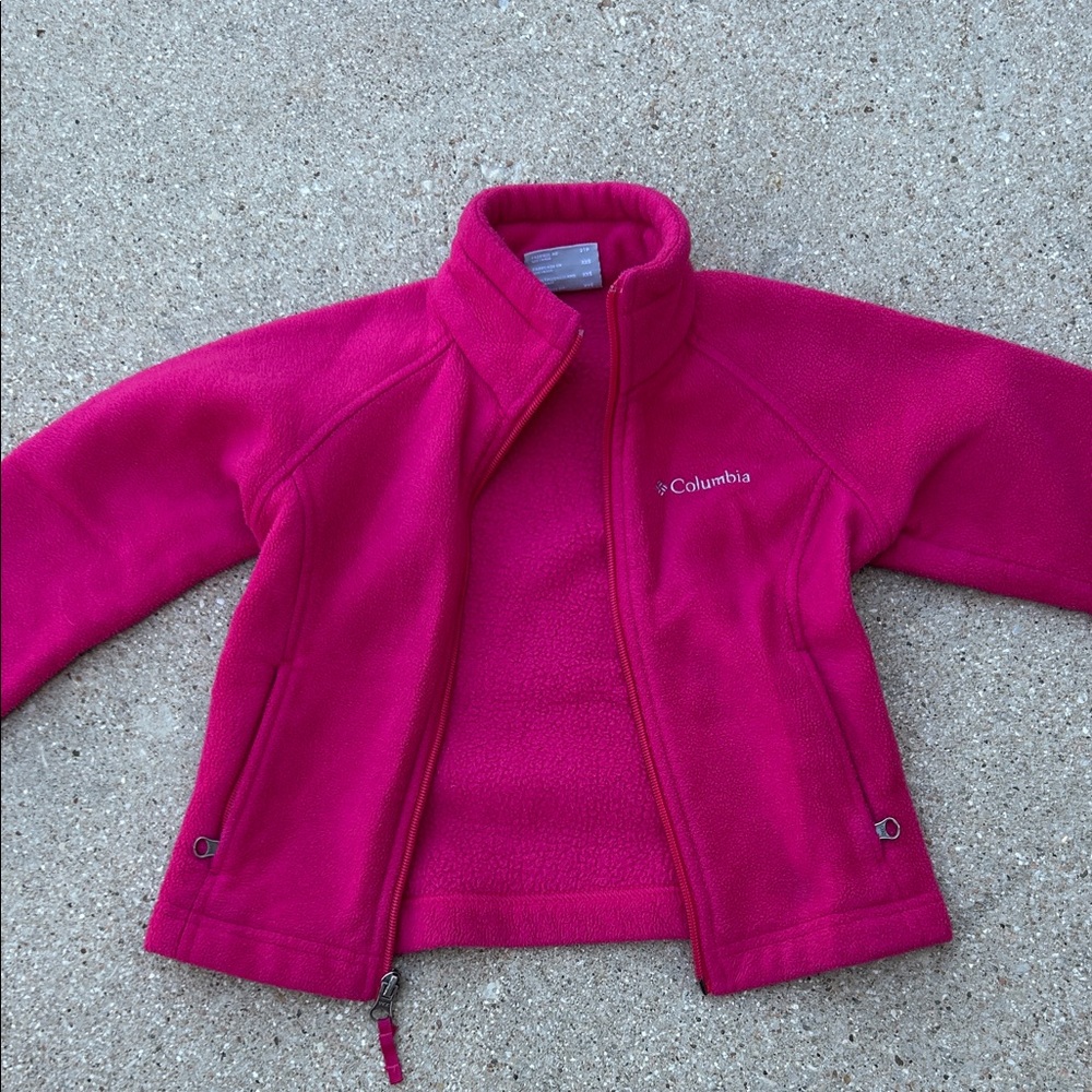 Columbia Kids' Bright Pink Fleece Jacket